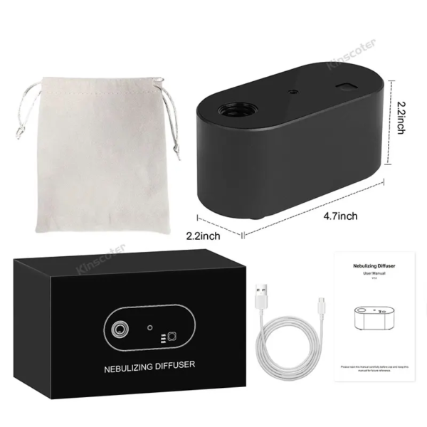 Portable Waterless Aroma Diffuser: Compact Essential Oil Nebulizer, Ideal for Gifting - Image 7