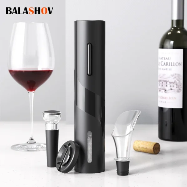 USB Rechargeable Automatic Electric Wine & Beer Bottle Opener with Corkscrew for Kitchen - Image 2